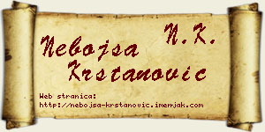 Nebojša Krstanović vizit kartica